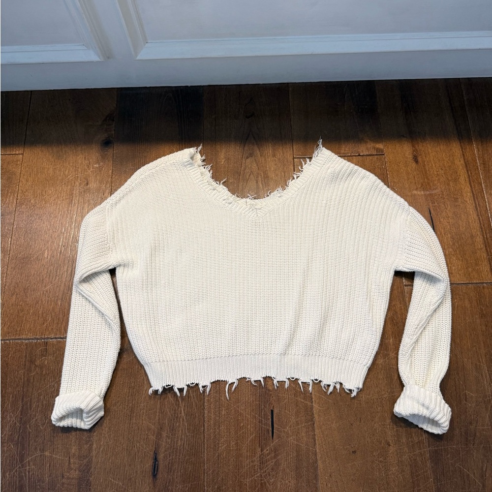 Jessica Simpson White Knit Sweater